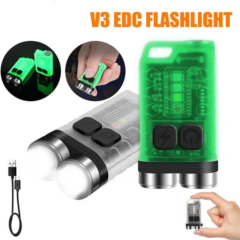 Mini Electronics Gadgets - V3 EDC Flashlight Mini Keychain 900LM
