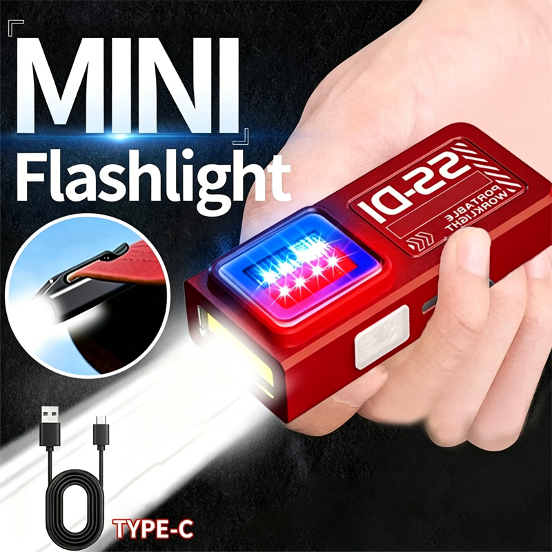 Mini Electronics Gadgets - 1/2PCS Mini COB LED Flashlight USB