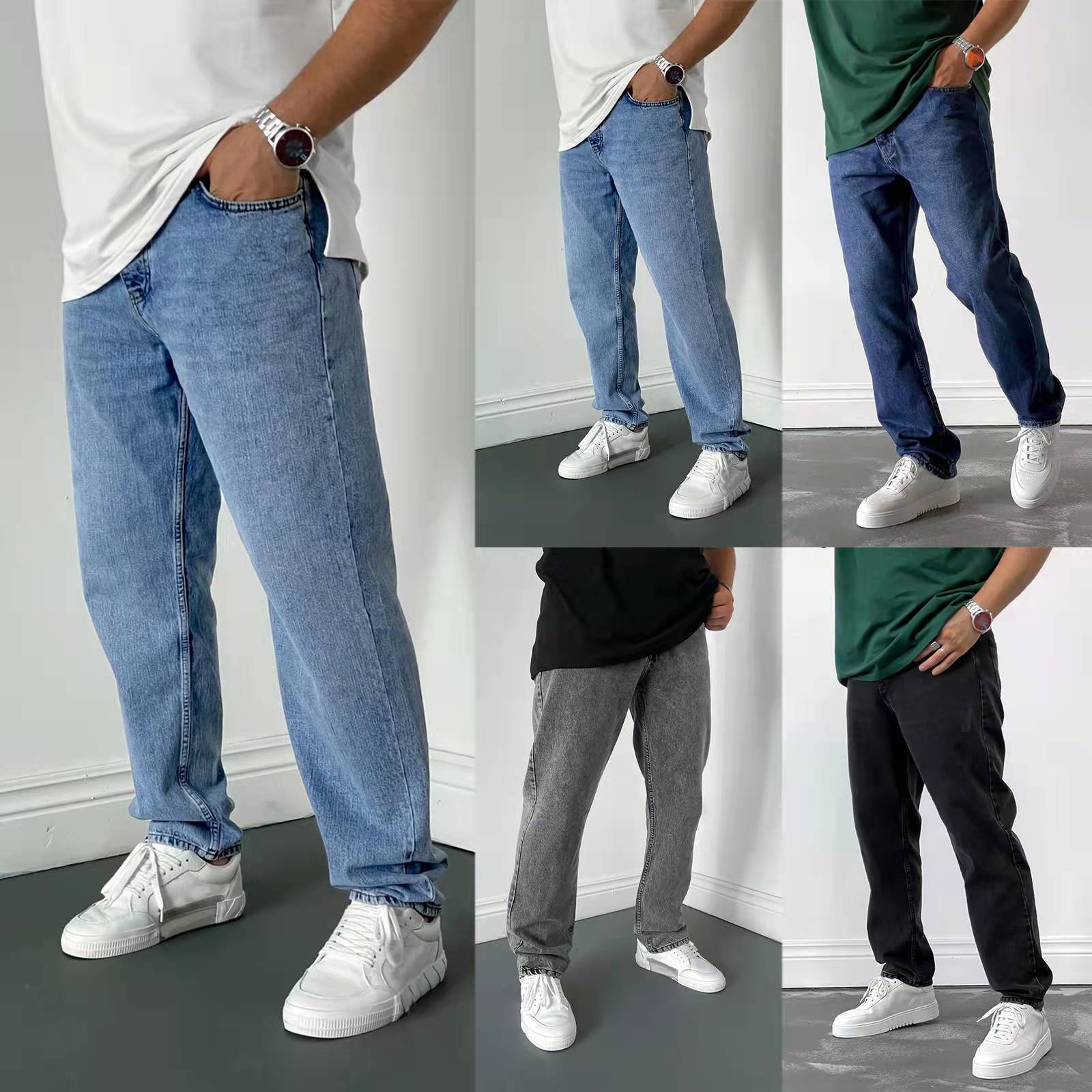 Smart Pen Digital - High-end Men's Slim Straight-leg Jeans for