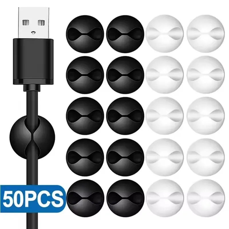 Mini Electronics Gadgets - 5/50Pcs Mini Cable Organizer Silicone USB