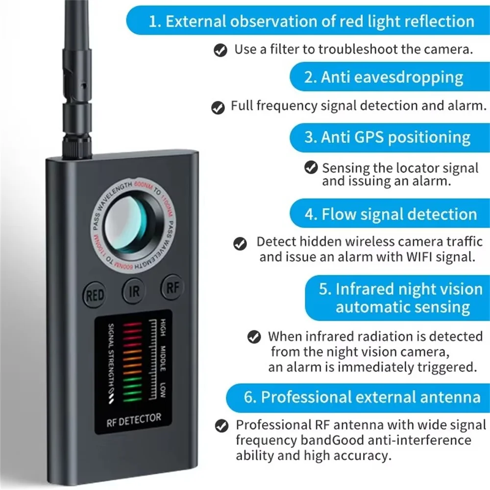 Hidden Camera Detector Anti Sp - огляд і ціна Electronics Gadgets Sale
