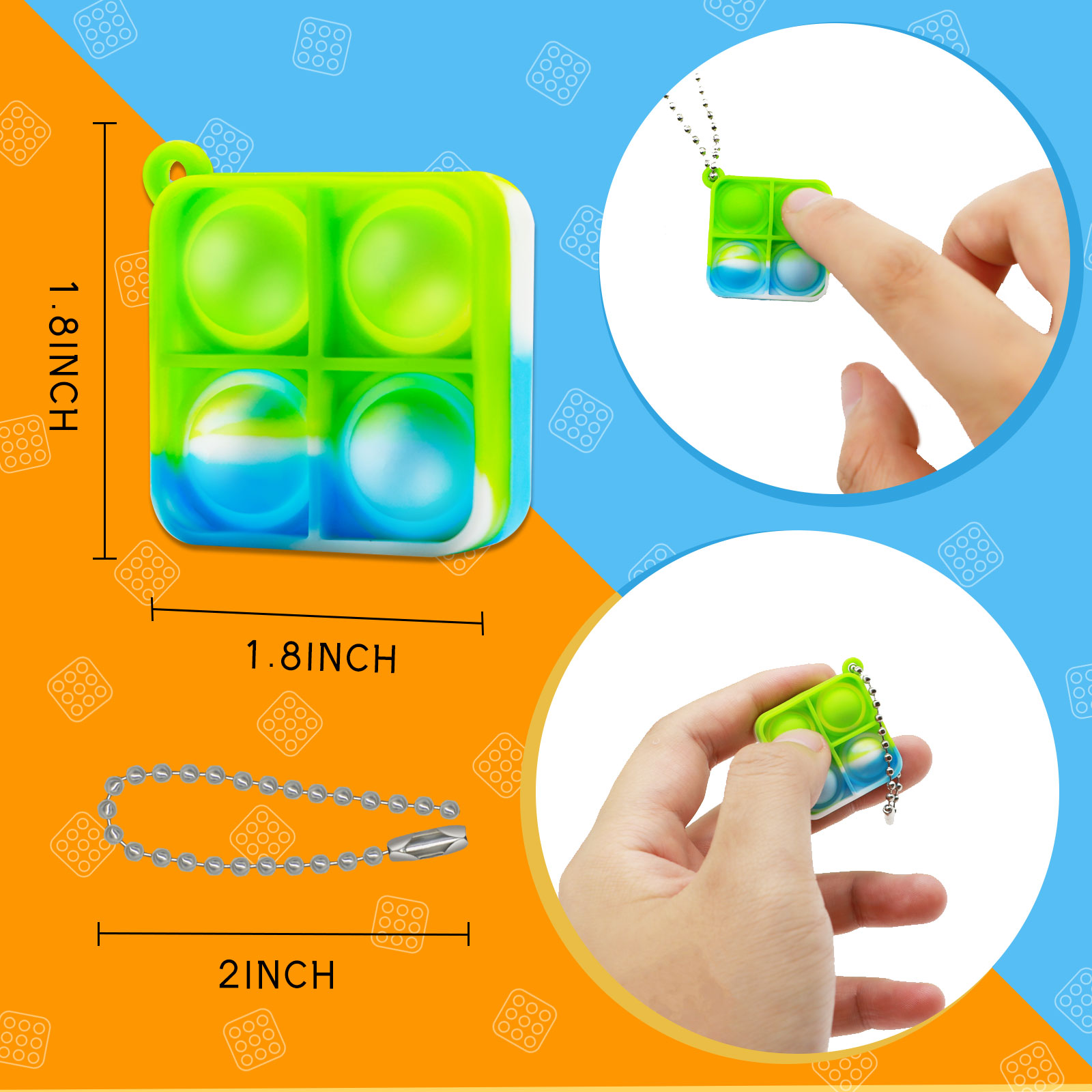 Mini Pop Fidget Keychain Toys  - огляд і ціна Electronics Gadgets Bag