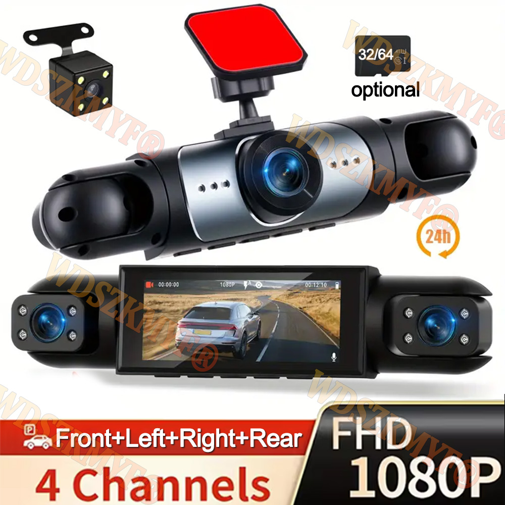 360° Car Camera 3/4Lens 1080P  - огляд і ціна Panoramic Dash Cam 360