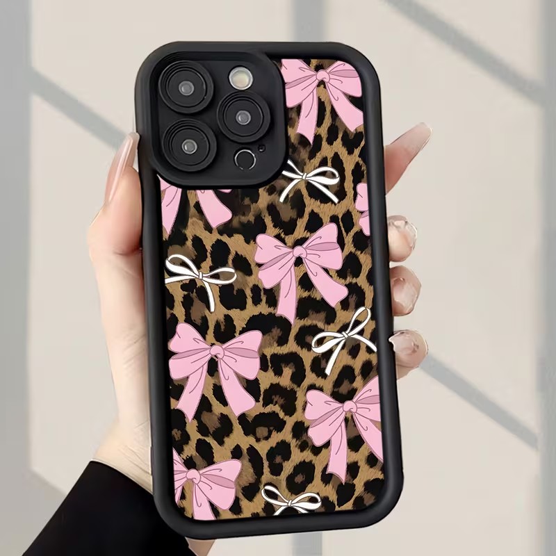 Leopard Print Bow Phone Case F - огляд і ціна Apple Iphone 16