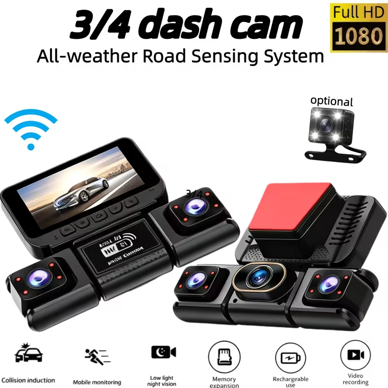 3/4CH WiFi 360° Panoramic Dash - огляд і ціна Panoramic Dash Cam 360