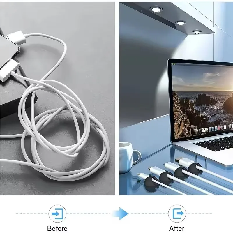 5/50Pcs Mini Cable Organizer S - огляд і ціна Mini Electronics Gadgets