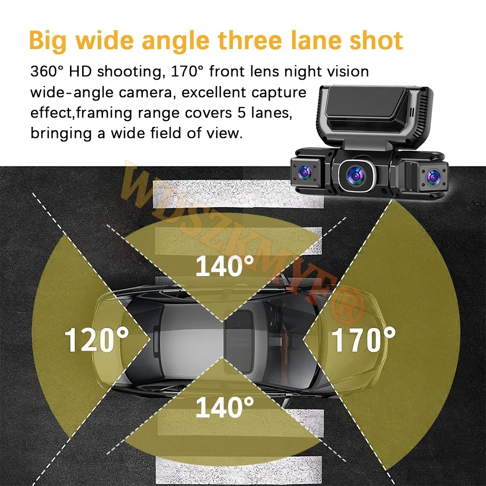 360 Degrees 4 Camera Front Lef - огляд і ціна Panoramic Dash Cam 360