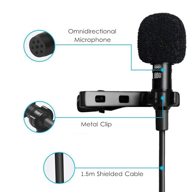 1.5m Mini Portable Lavalier Mi - огляд і ціна Mini Electronics Gadgets